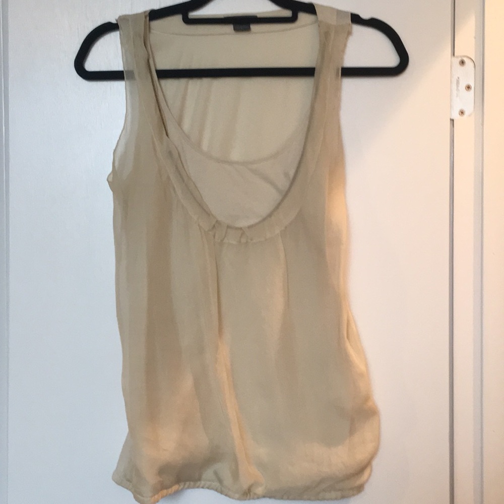 Armani Exchange Sheer Sleeveless Blouse